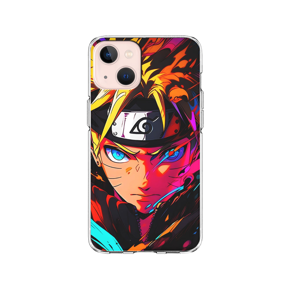 Naruto Uzumaki Colorful Art iPhone 15 Plus Case