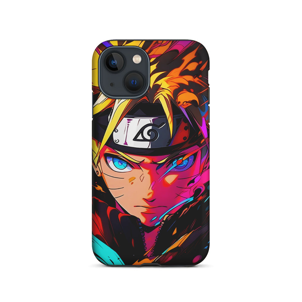 Naruto Uzumaki Colorful Art iPhone 15 Plus Case