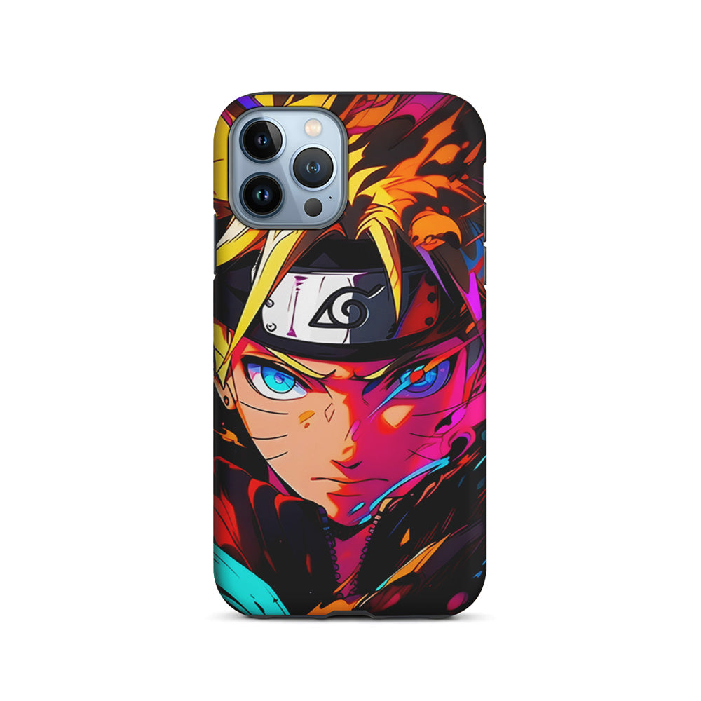 Naruto Uzumaki Colorful Art iPhone 15 Pro Case