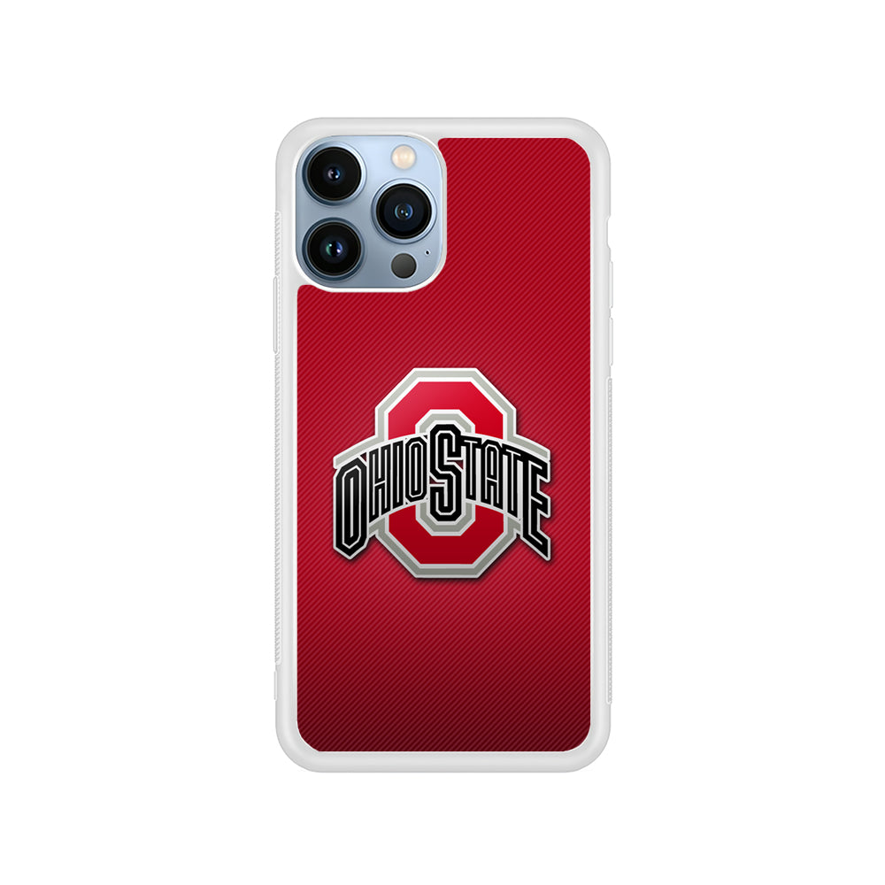 Ohio State Logo Red iPhone 15 Pro Case