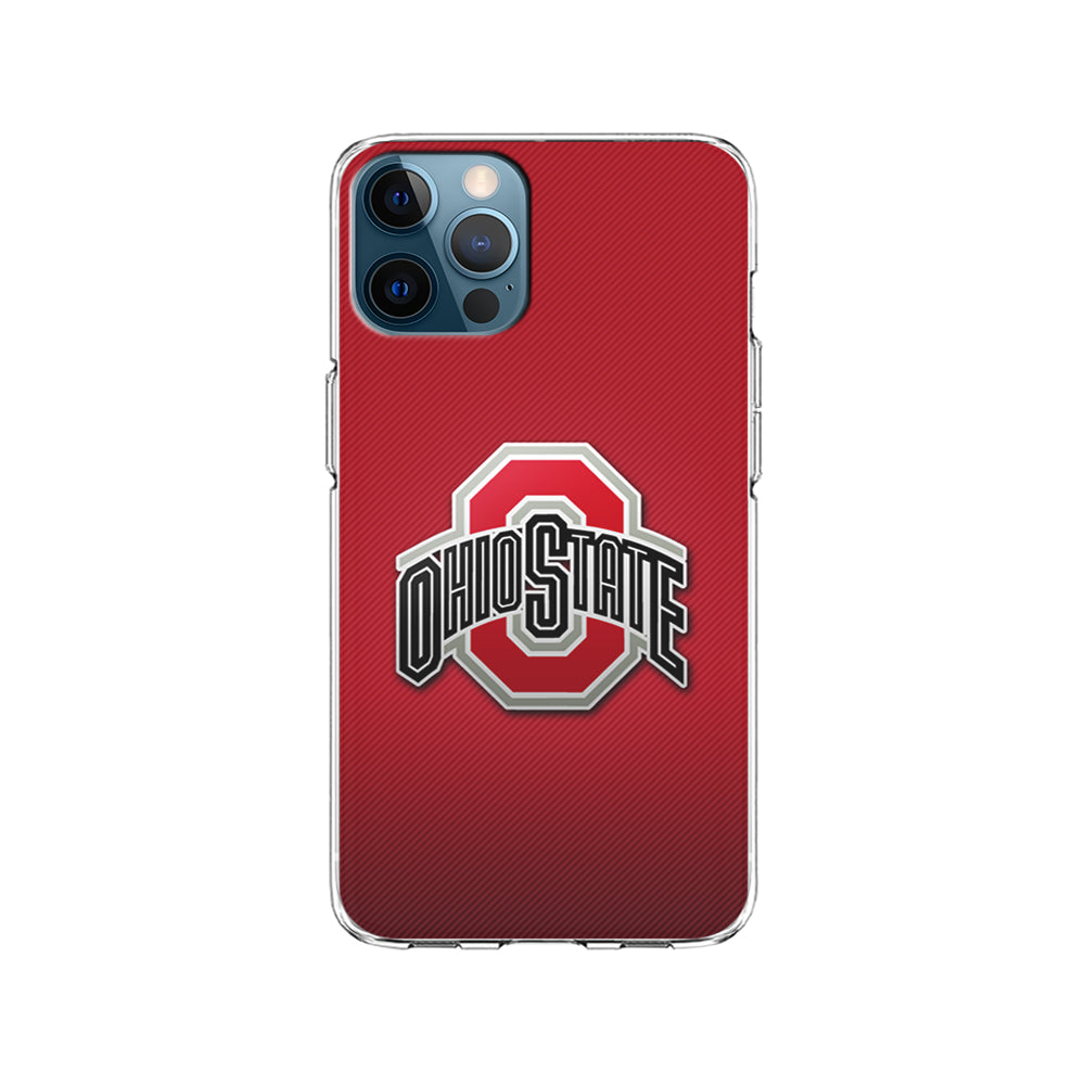 Ohio State Logo Red iPhone 15 Pro Case