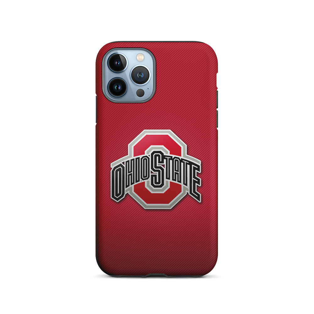 Ohio State Logo Red iPhone 15 Pro Case