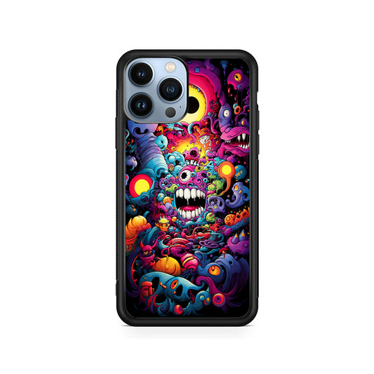 One Eyed Monster Doodle Art iPhone 14 Pro Case