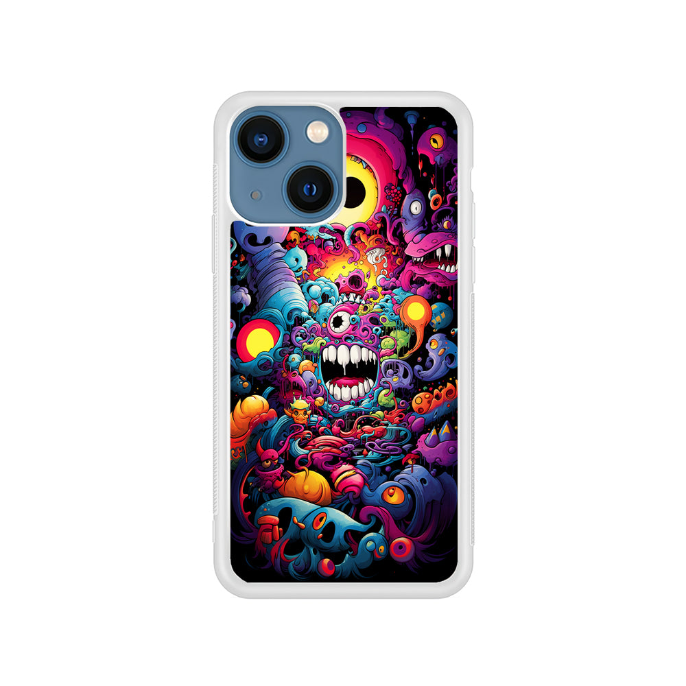 One Eyed Monster Doodle Art iPhone 13 Mini Case