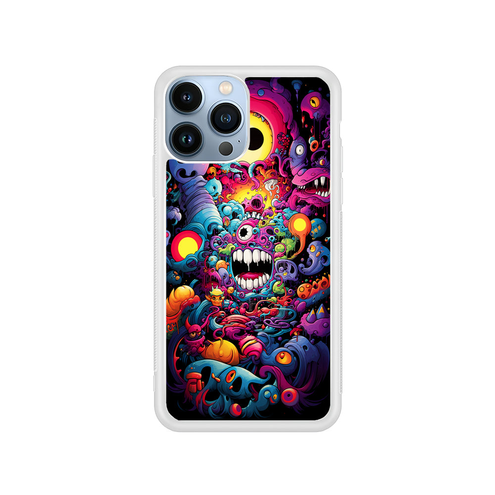 One Eyed Monster Doodle Art iPhone 14 Pro Case