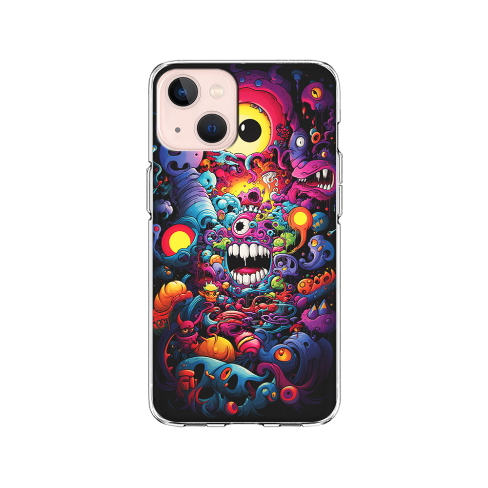 One Eyed Monster Doodle Art iPhone 13 Mini Case