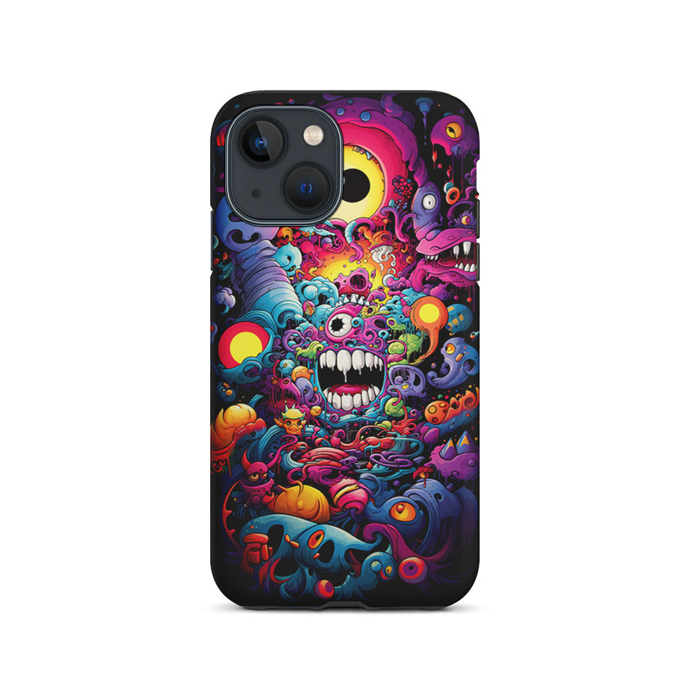 One Eyed Monster Doodle Art iPhone 13 Mini Case