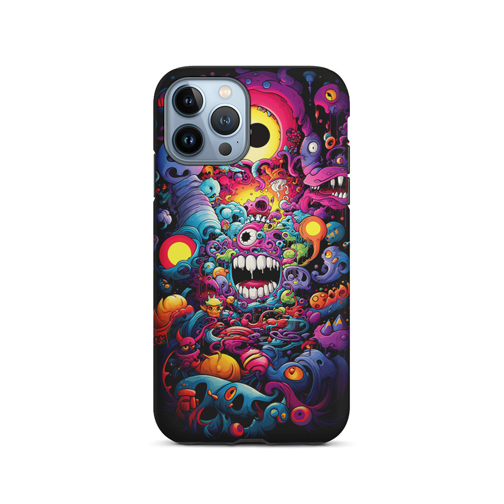 One Eyed Monster Doodle Art iPhone 14 Pro Case