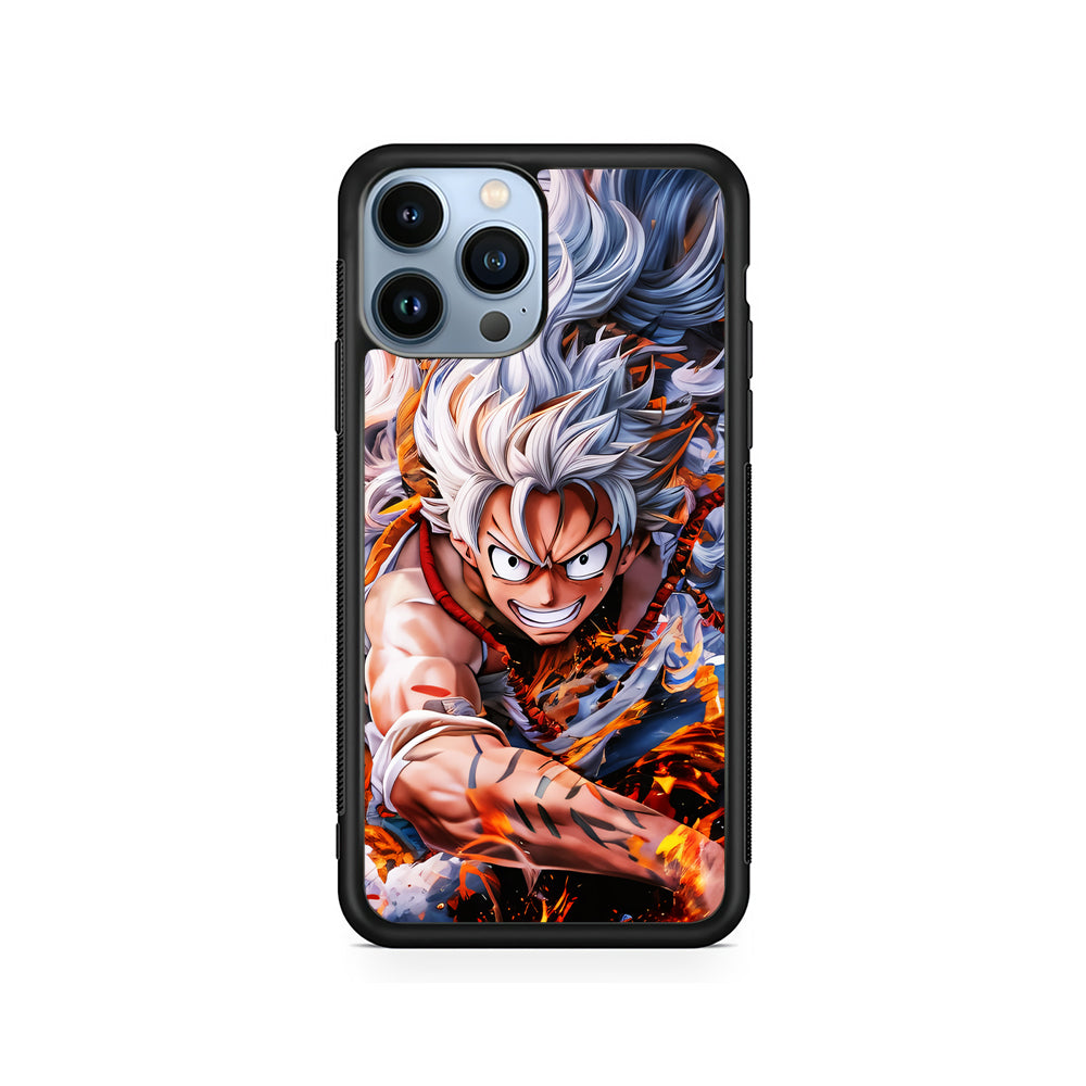 One Piece Luffy Gear 5 iPhone 14 Pro Case