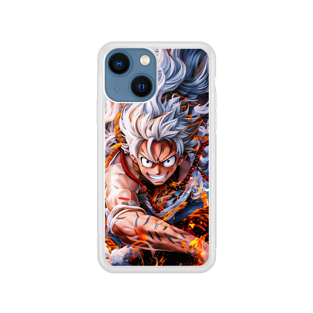 One Piece Luffy Gear 5 iPhone 15 Plus Case