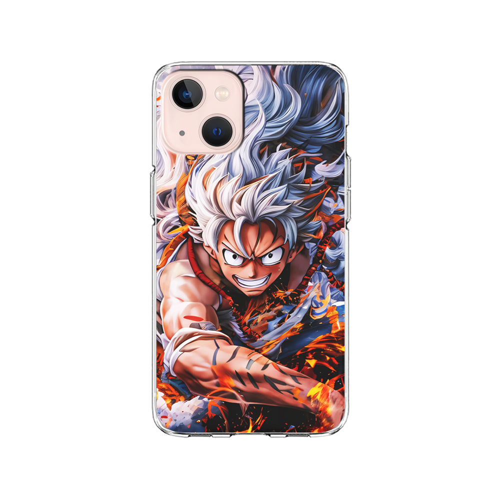 One Piece Luffy Gear 5 iPhone 15 Plus Case