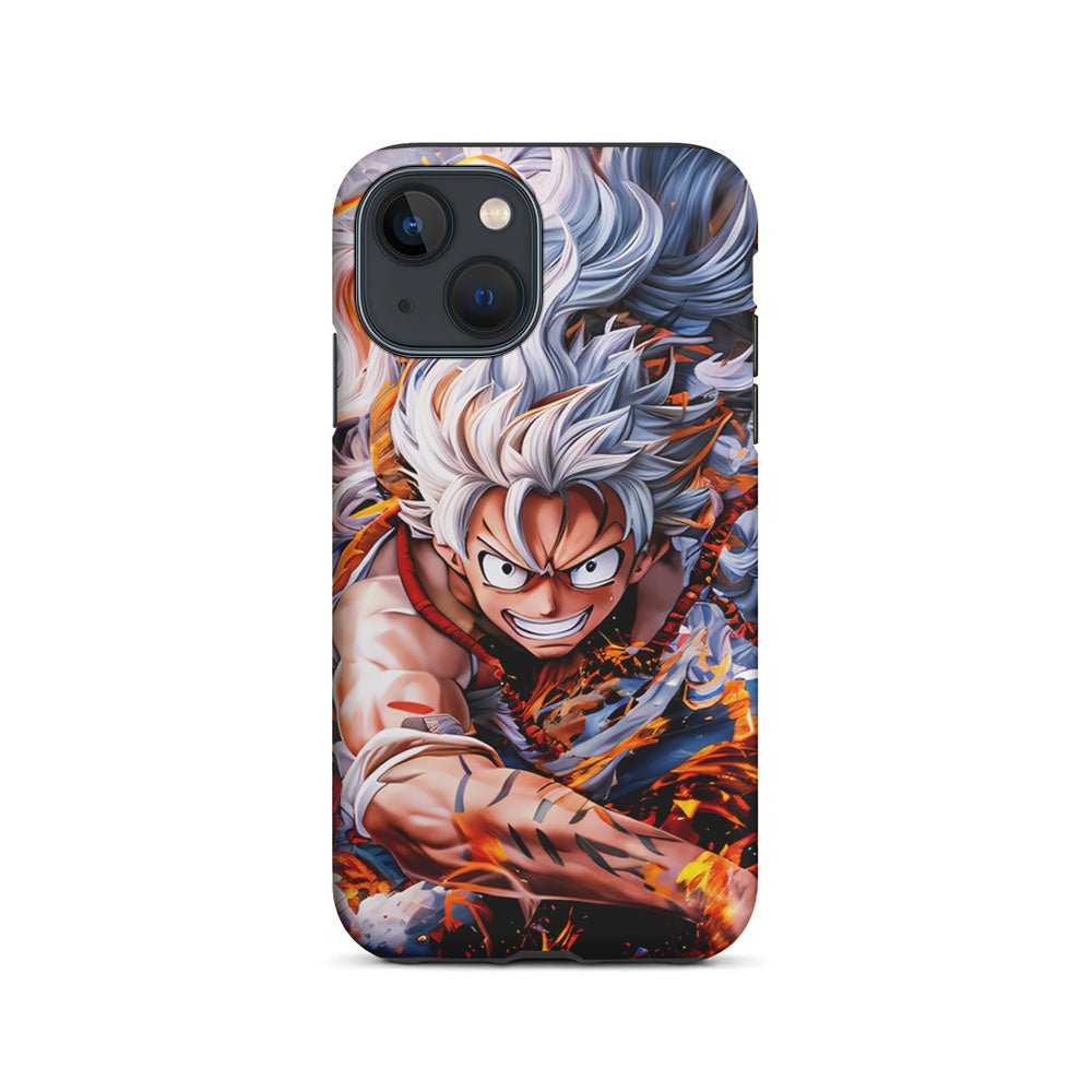 One Piece Luffy Gear 5 iPhone 15 Plus Case