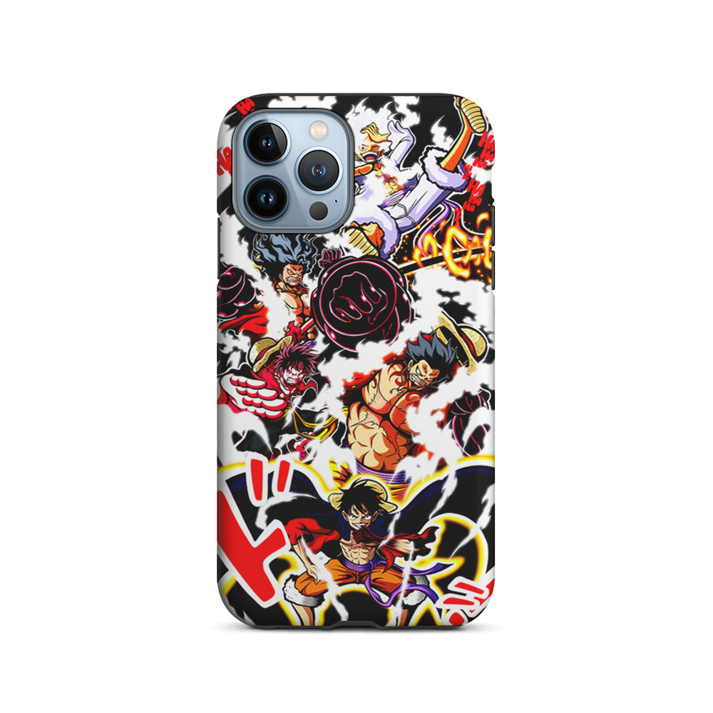 One Piece Luffy Gear Transformation iPhone 14 Pro Case