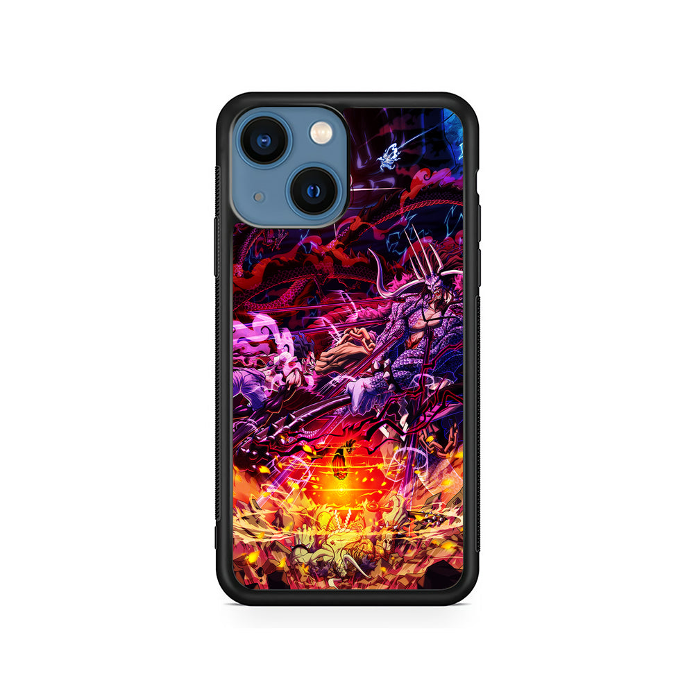 One Piece Luffy VS Kaido iPhone 13 Mini Case