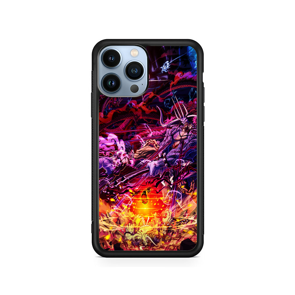 One Piece Luffy VS Kaido iPhone 14 Pro Case