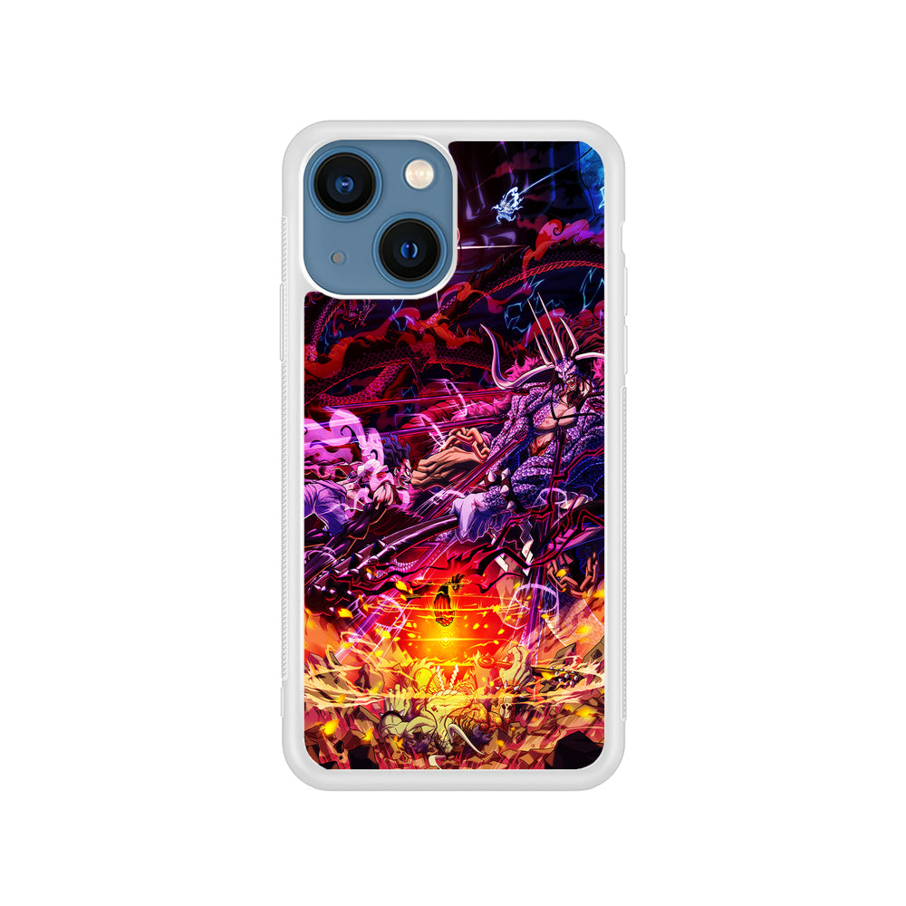 One Piece Luffy VS Kaido iPhone 13 Mini Case