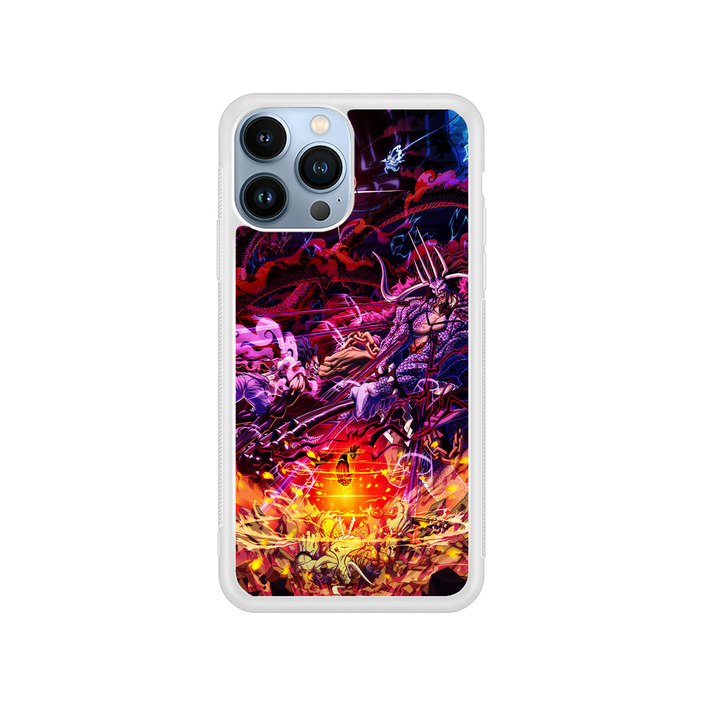 One Piece Luffy VS Kaido iPhone 14 Pro Case