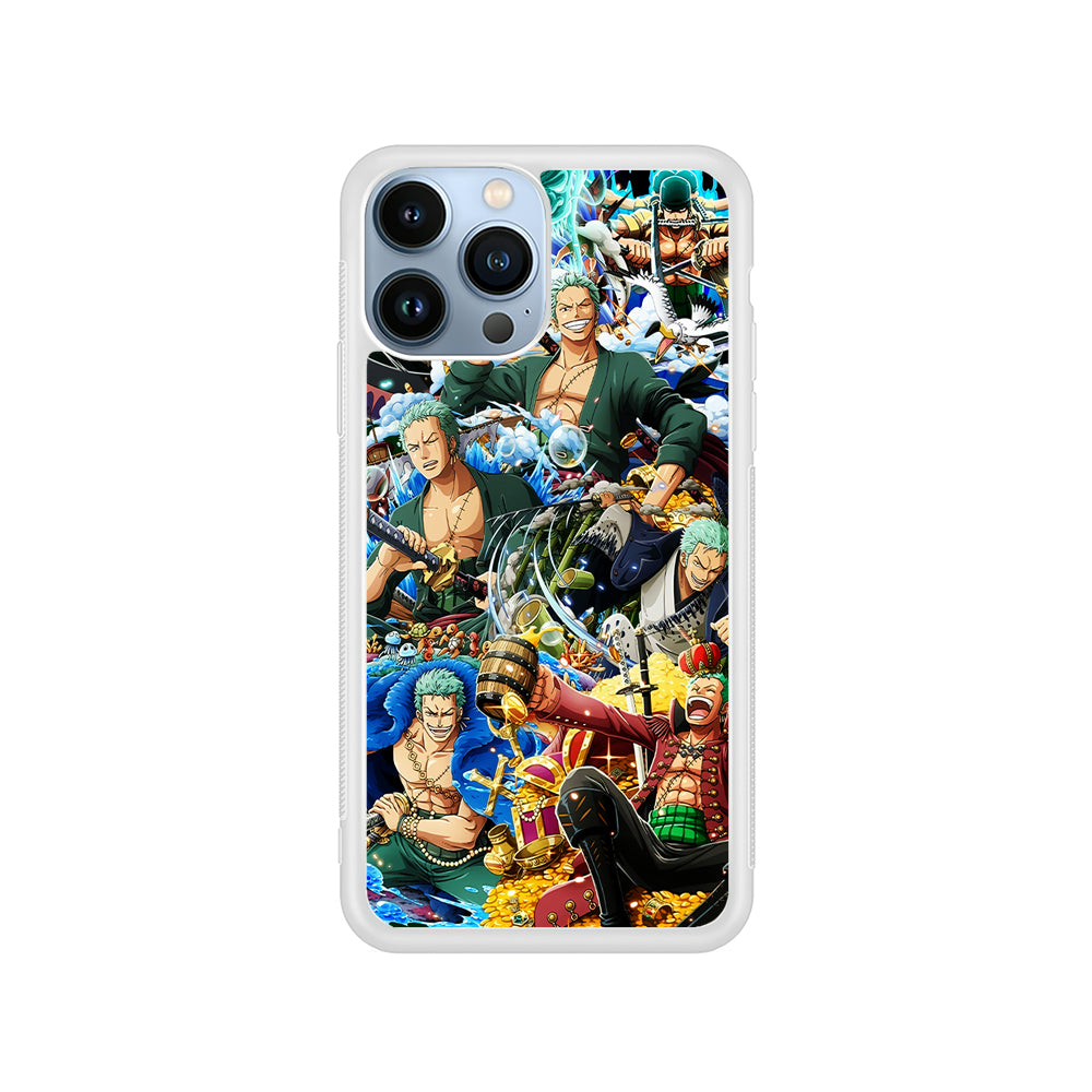 One Piece Roronoa Zoro Aesthetic iPhone 14 Pro Case