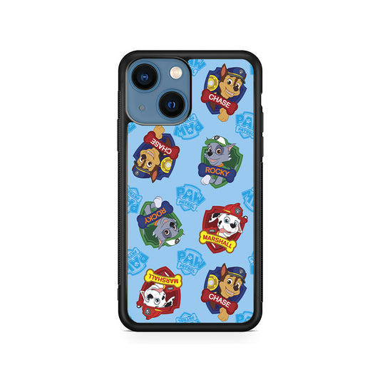 Paw Patrol Blue Background iPhone 13 Mini Case