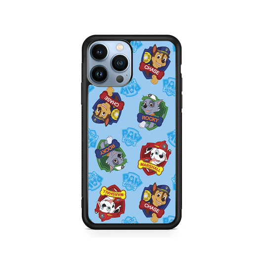 Paw Patrol Blue Background iPhone 15 Pro Case