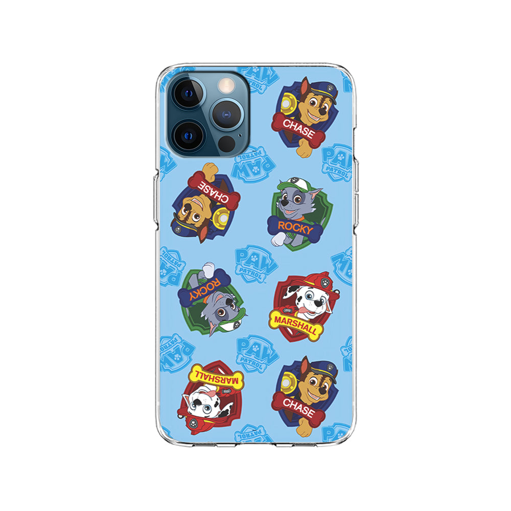 Paw Patrol Blue Background iPhone 15 Pro Case