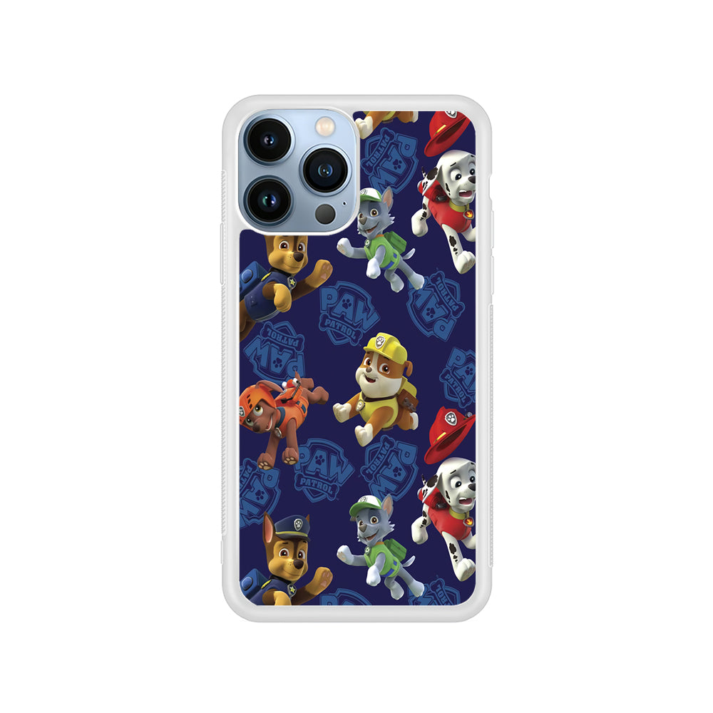 Paw Patrol Navy Background iPhone 15 Pro Case