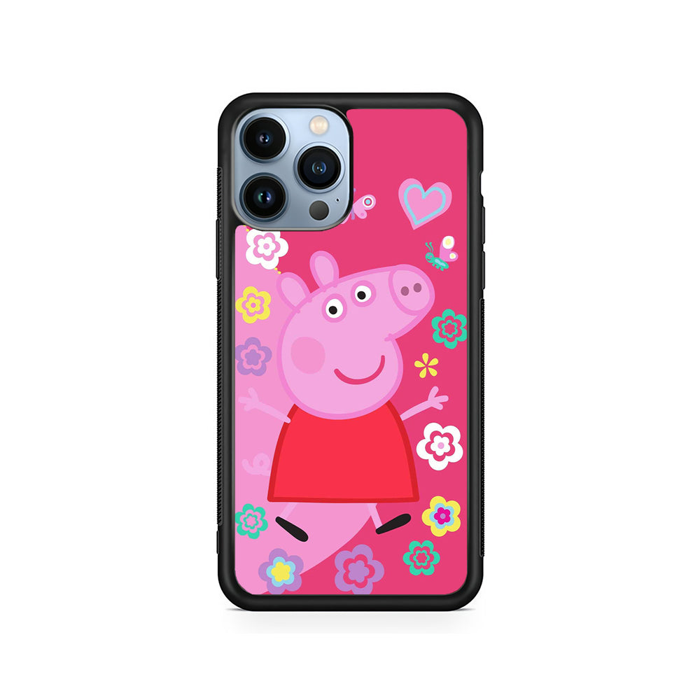 Peppa Pig Cute Pink iPhone 15 Pro Case