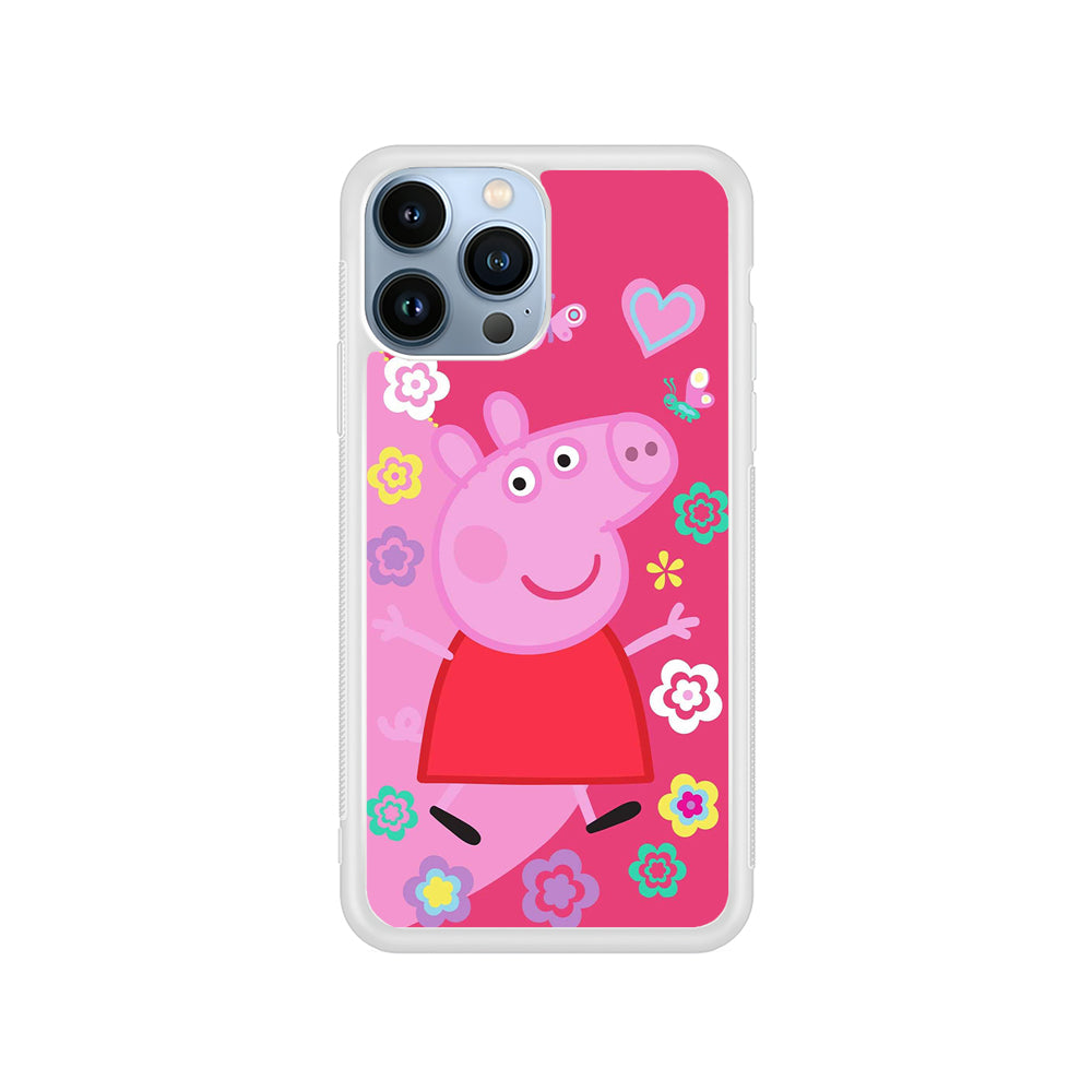 Peppa Pig Cute Pink iPhone 15 Pro Case