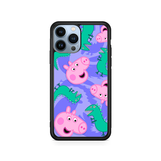 Peppa Pig Purple iPhone 15 Pro Case