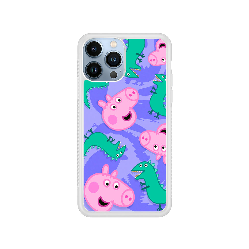 Peppa Pig Purple iPhone 15 Pro Case