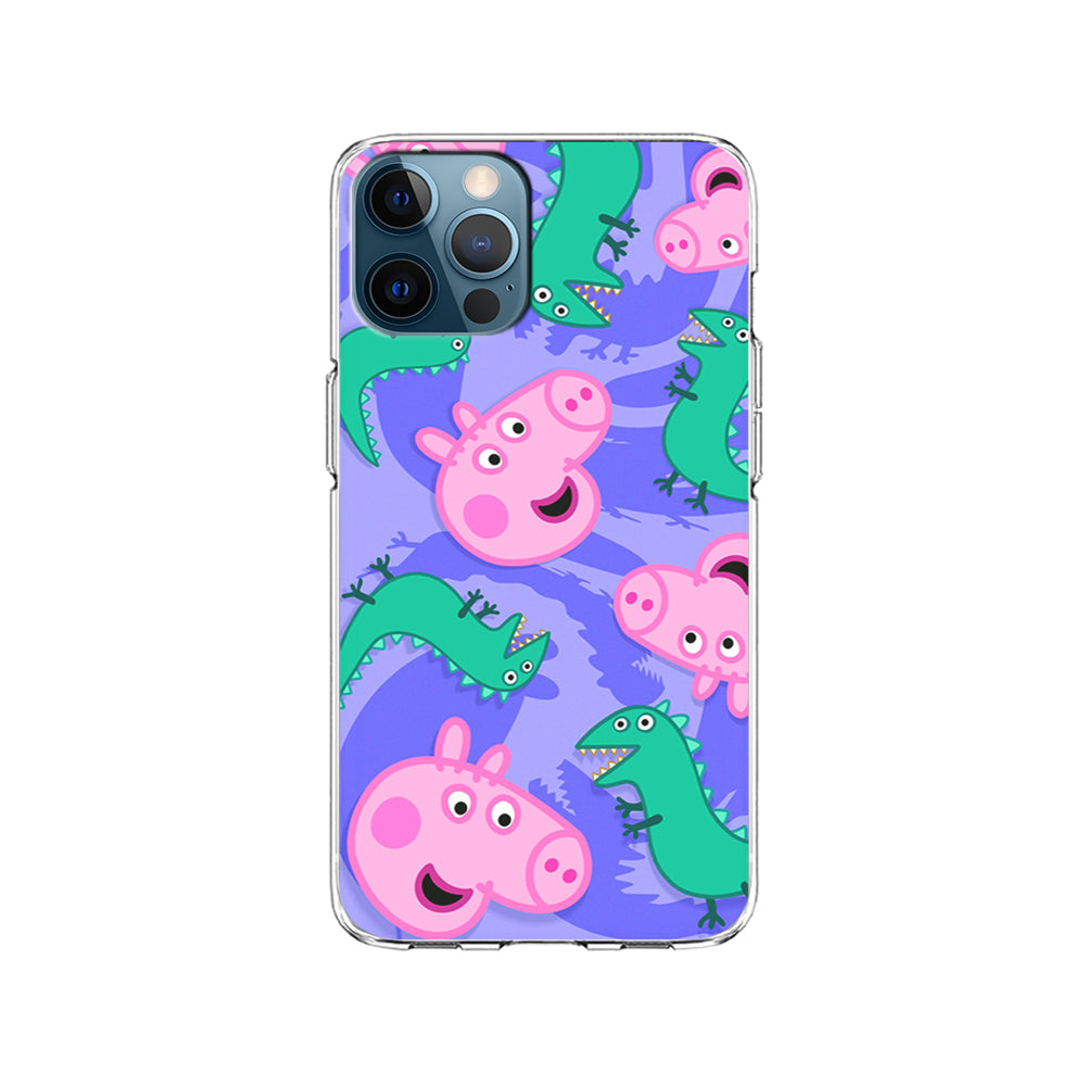 Peppa Pig Purple iPhone 15 Pro Case