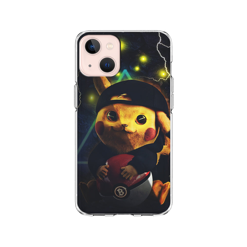 Pikachu With His Pokeball iPhone 15 Plus Case