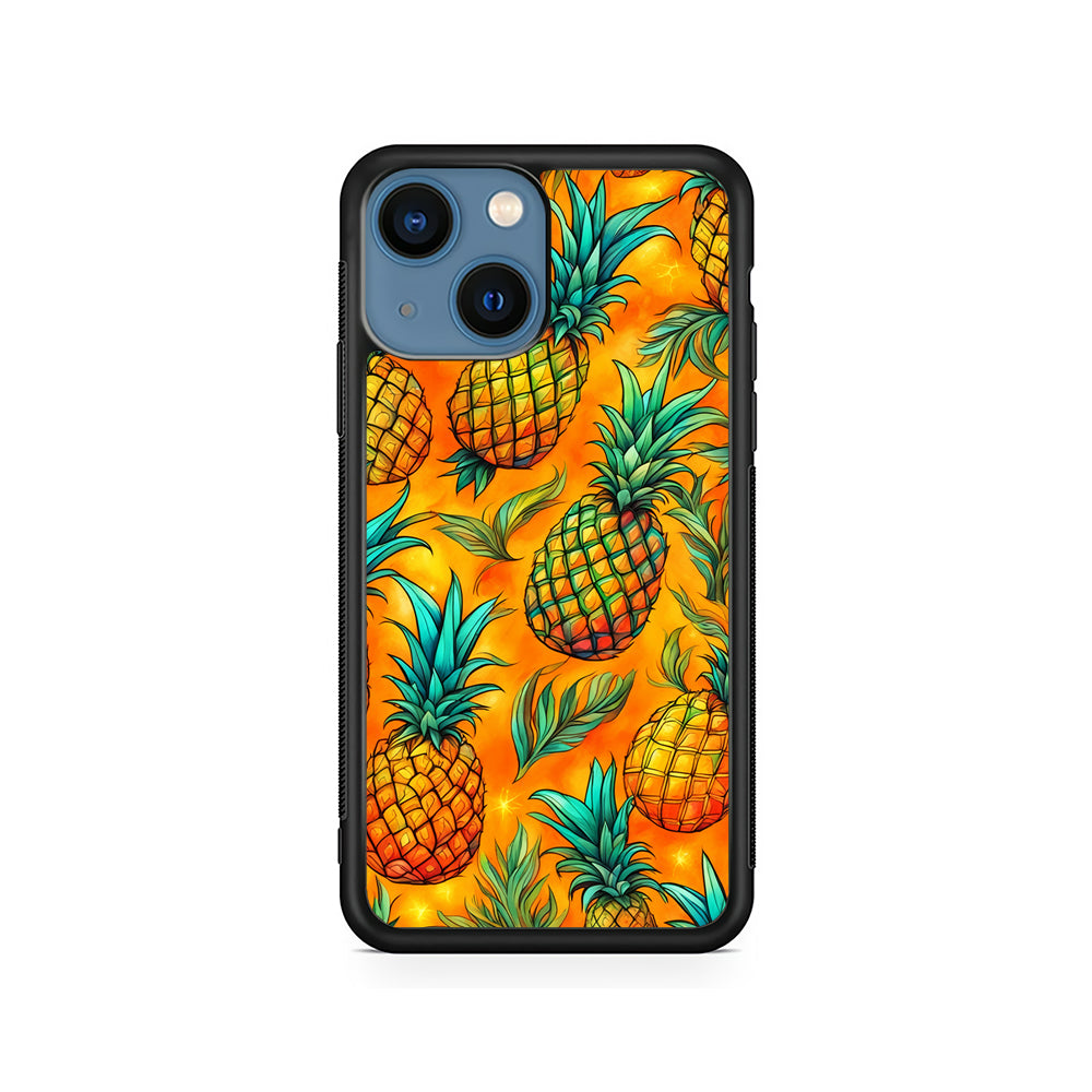 Pineapple Tropical Fruits iPhone 13 Mini Case