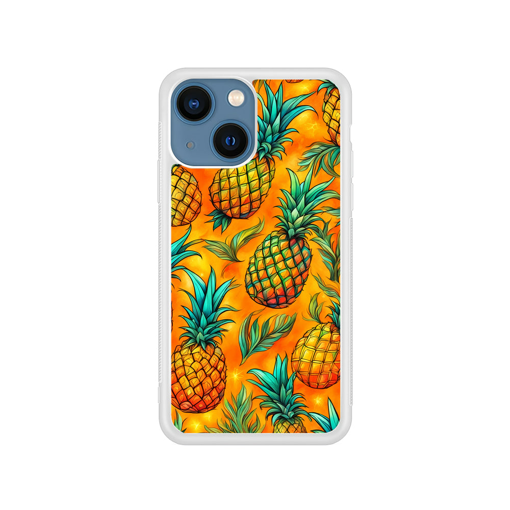 Pineapple Tropical Fruits iPhone 13 Mini Case