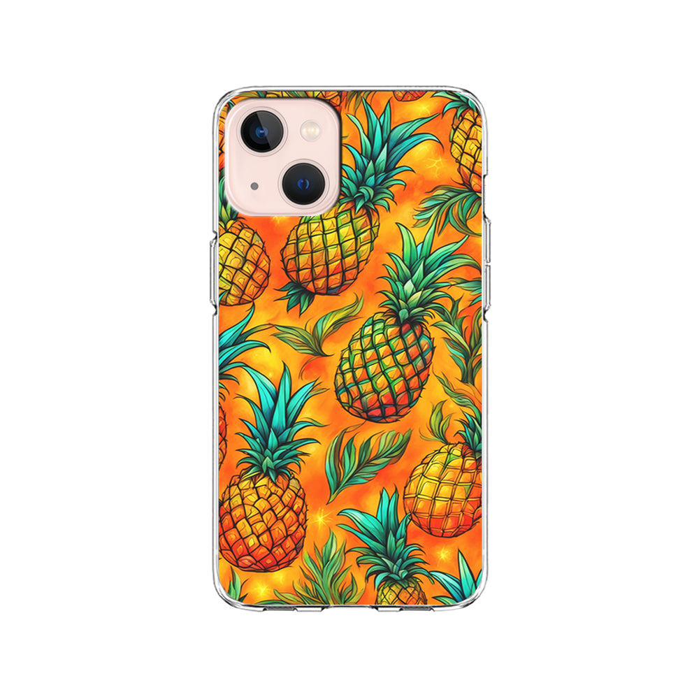 Pineapple Tropical Fruits iPhone 13 Mini Case