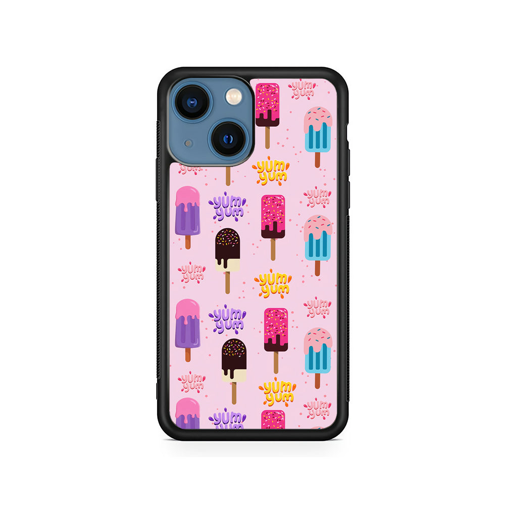 Pink Colourful Cute Ice Cream iPhone 15 Plus Case