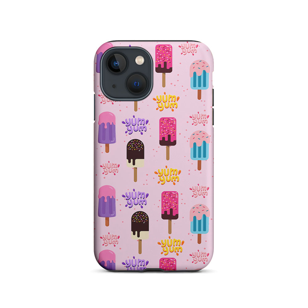 Pink Colourful Cute Ice Cream iPhone 15 Plus Case