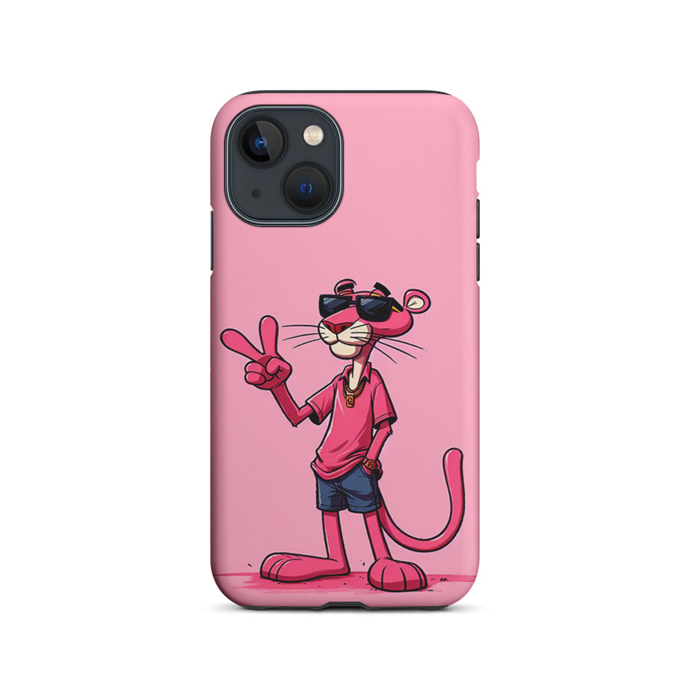 Pink Panther Wearing Glasses iPhone 13 Mini Case