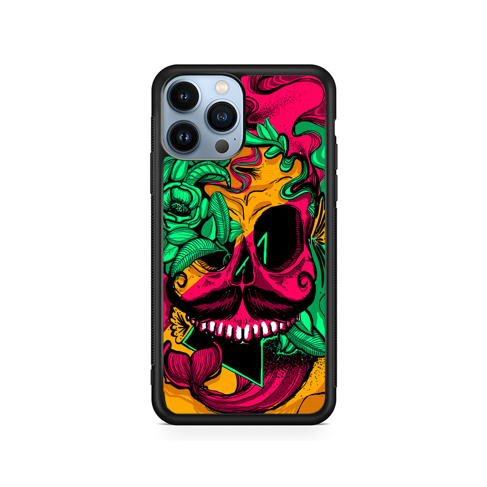 Pirates Skull Artistic Art iPhone 15 Pro Case