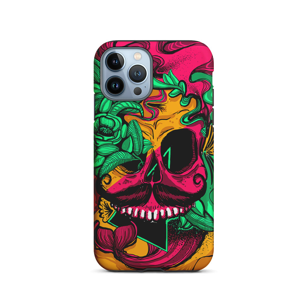 Pirates Skull Artistic Art iPhone 15 Pro Case