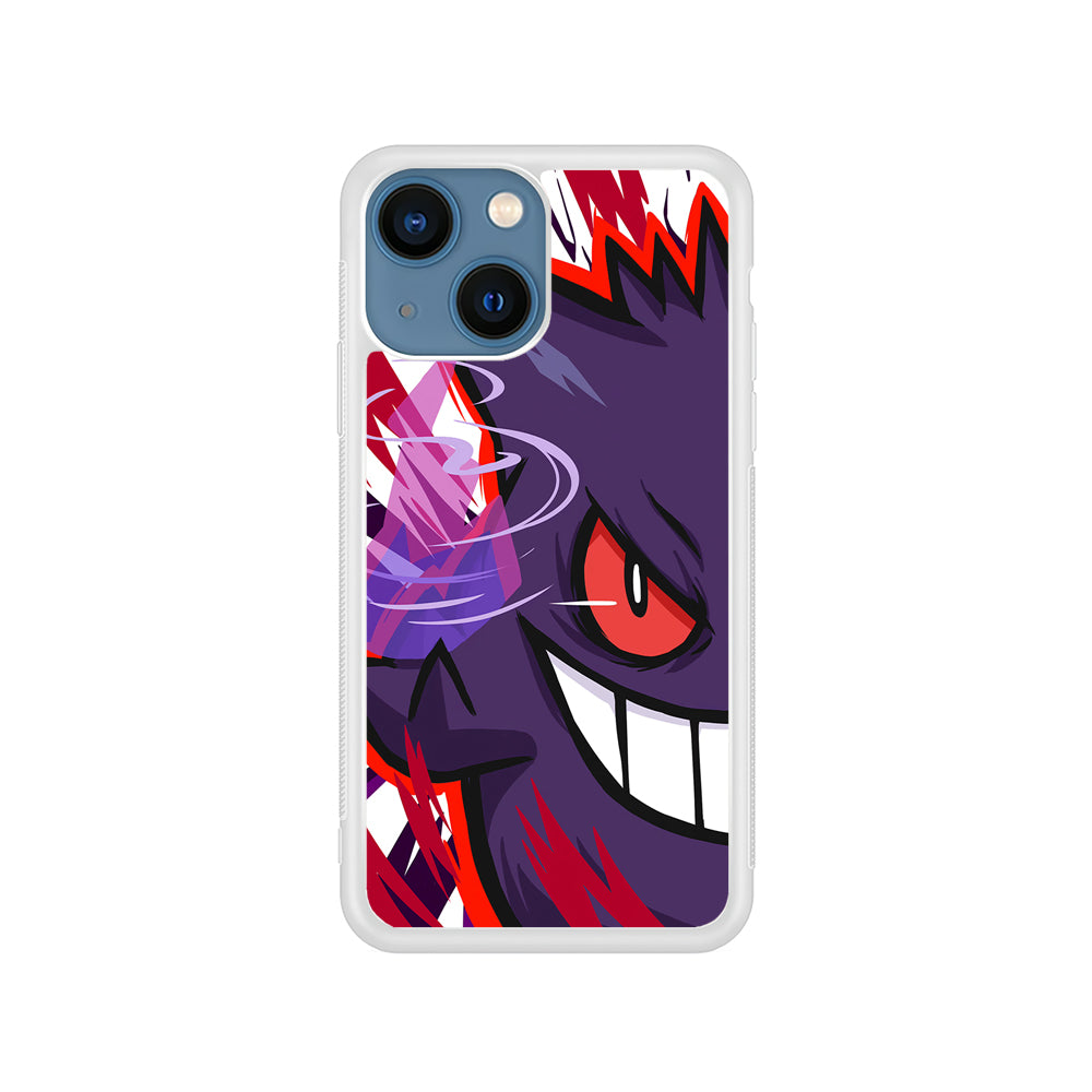 Pokemon Gengar Half Face iPhone 15 Plus Case