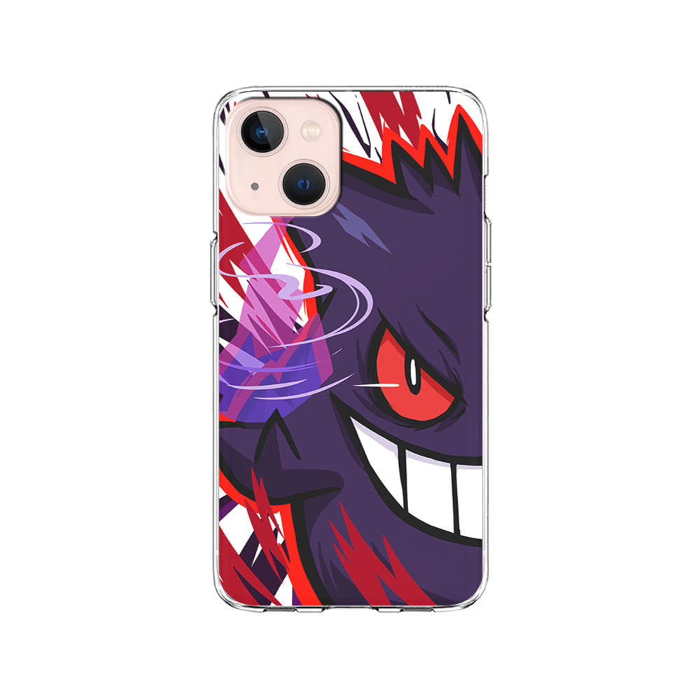 Pokemon Gengar Half Face iPhone 15 Plus Case