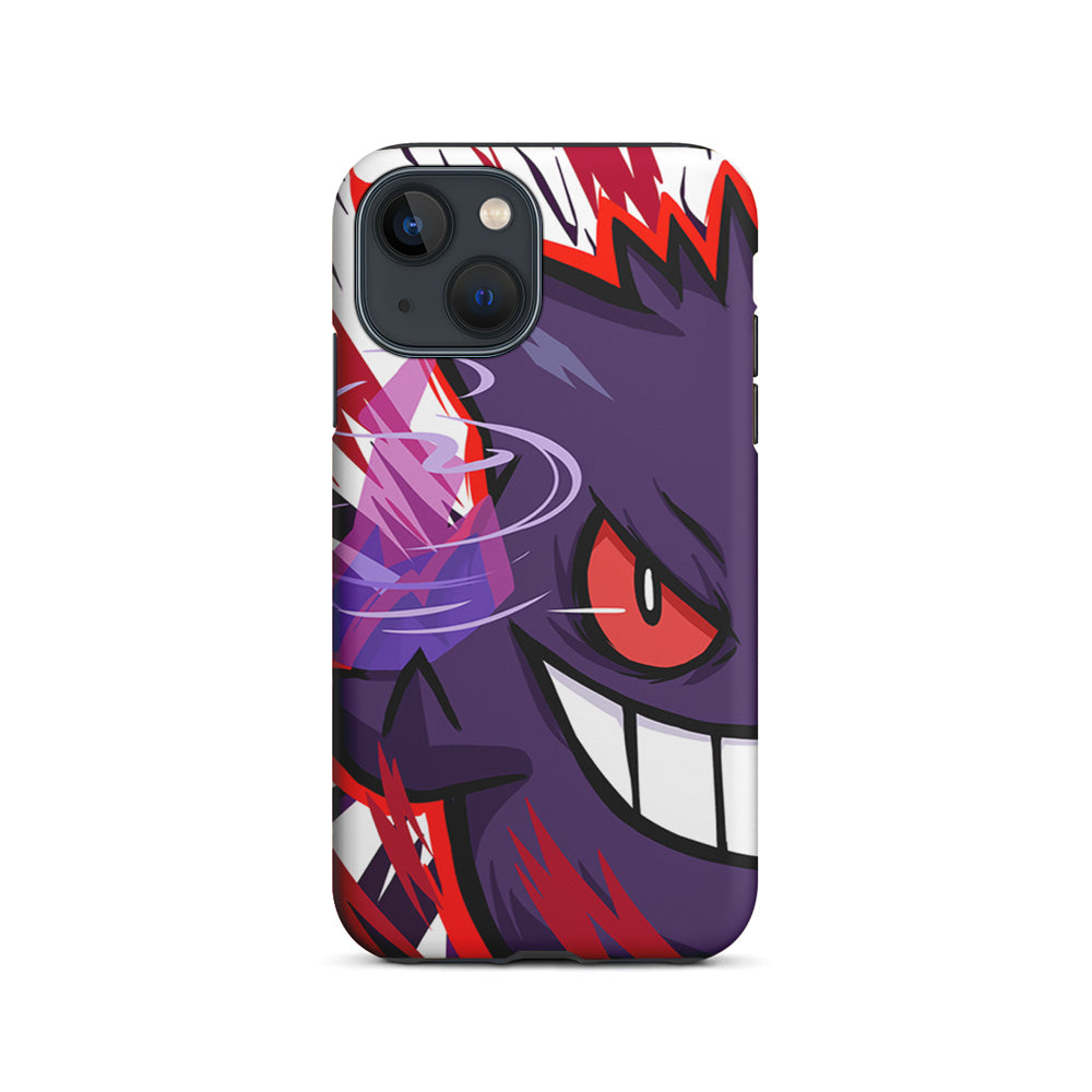 Pokemon Gengar Half Face iPhone 15 Plus Case