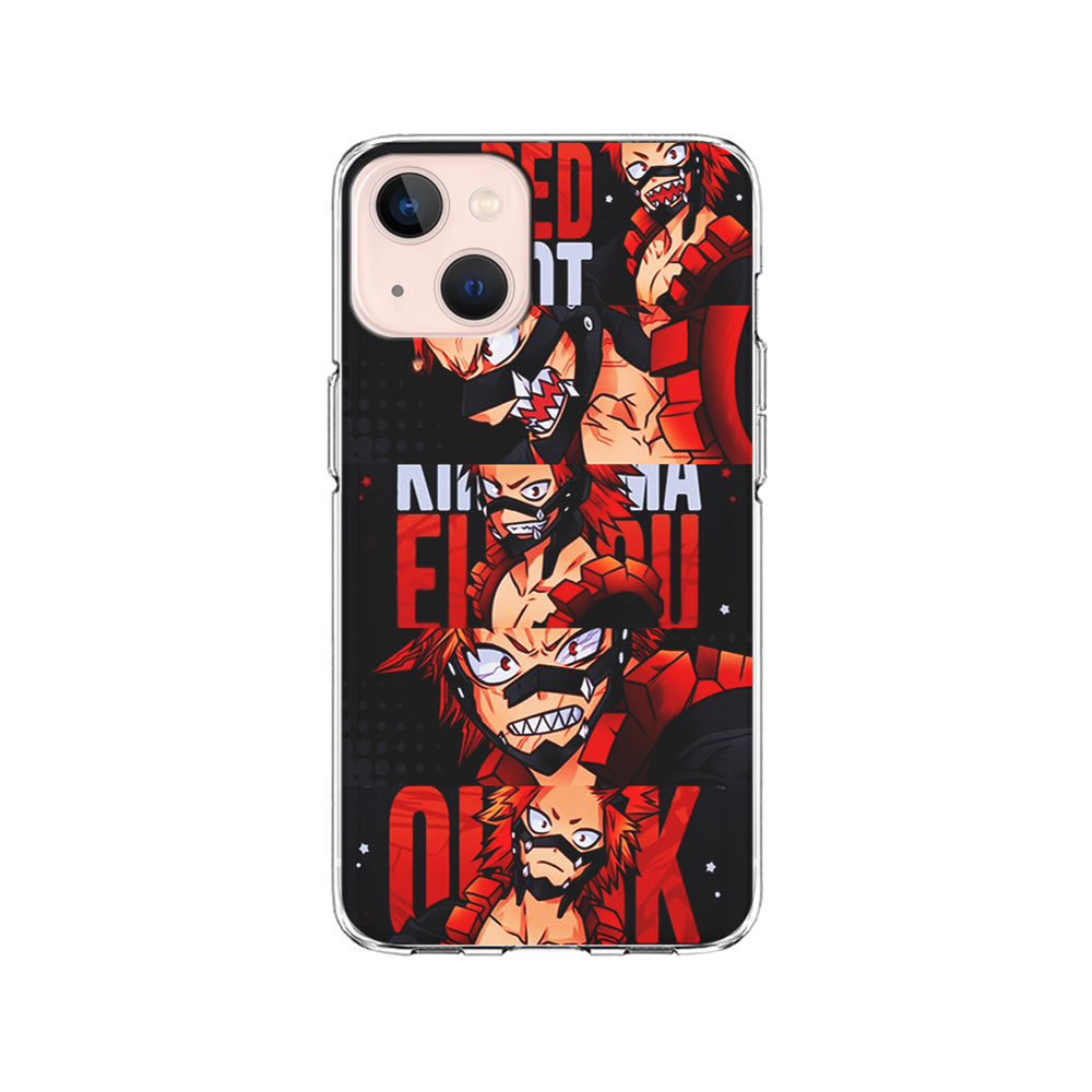 Red Riot Eijiro Kirishima Aesthetic iPhone 15 Plus Case