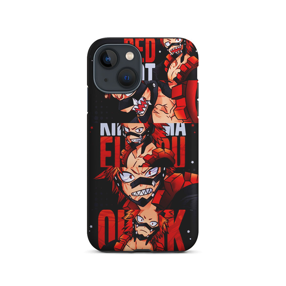 Red Riot Eijiro Kirishima Aesthetic iPhone 15 Plus Case