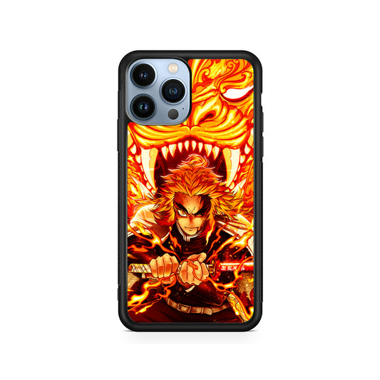 Rengoku Kyojuro Demon Slayer iPhone 15 Pro Case