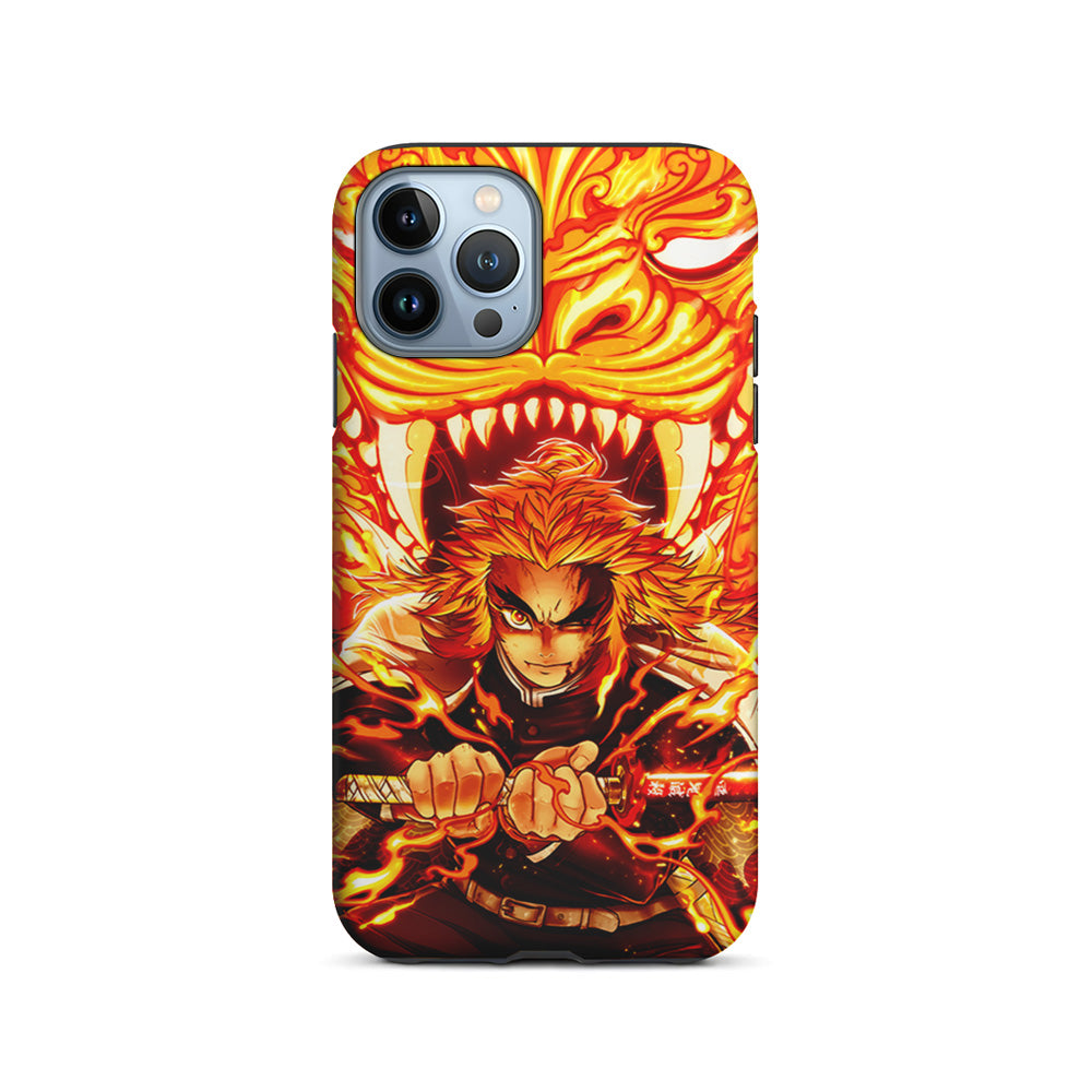 Rengoku Kyojuro Demon Slayer iPhone 15 Pro Case