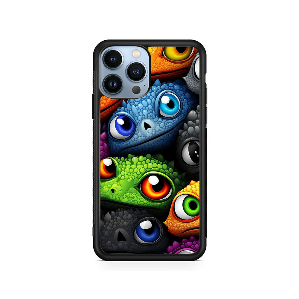 Reptile Eye Cartoon iPhone 15 Pro Case