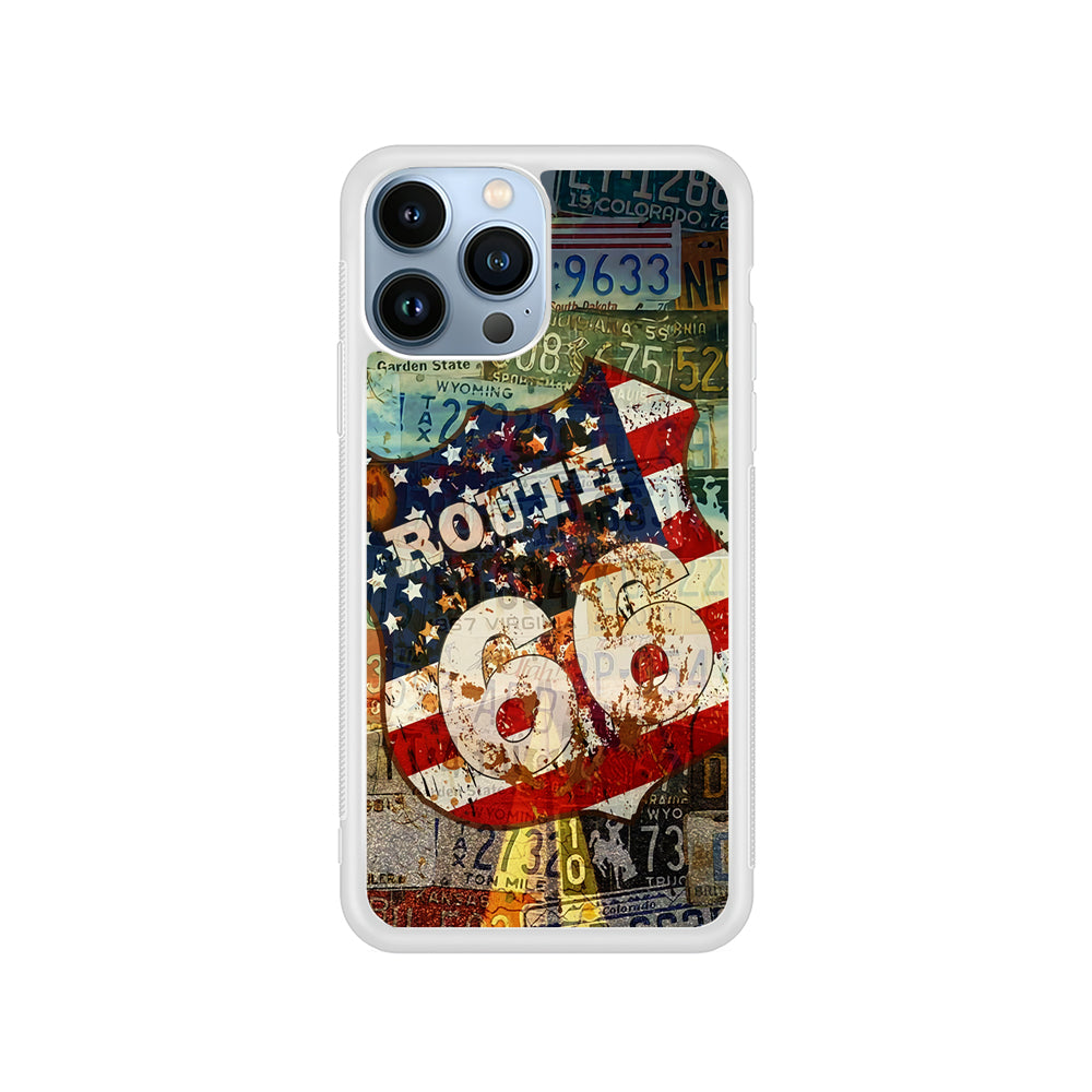 Route 66 Classic Plate iPhone 15 Pro Case