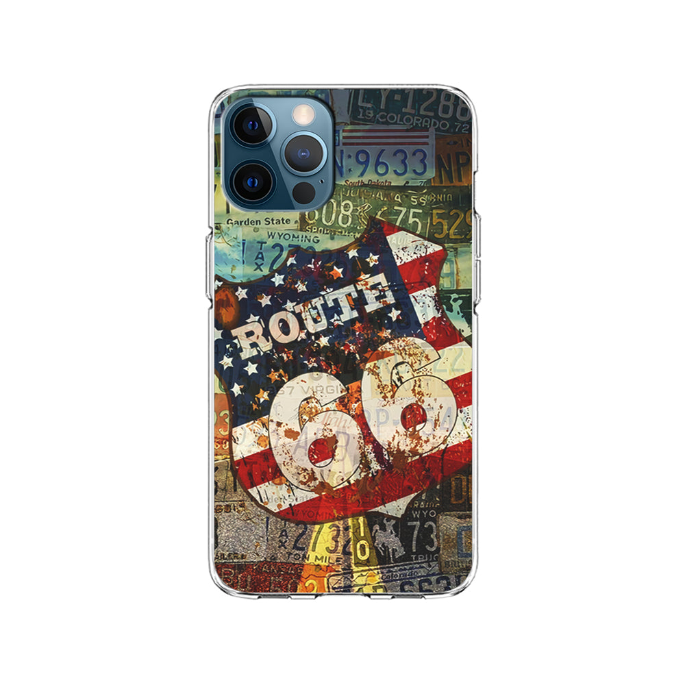 Route 66 Classic Plate iPhone 15 Pro Case